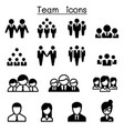 team icons vector image