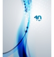 abstract blue waves background vector image