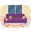 living room furniture design modern home interior vector image vector image