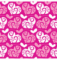seamless love pattern vector image vector image