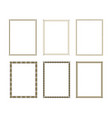 set luxury decorative frame vector image