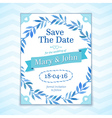 watercolor wedding card vector image
