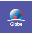 abstract logo globe vector image vector image
