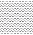 black wavy line seamless pattern vector image vector image