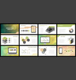 business presentation templates vector image