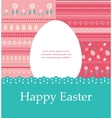 template easter greeting card vector image