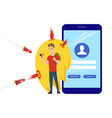 landing page template security web site modern vector image