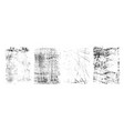 retro distressed grunge textures collection vector image