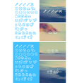 cleanse icons set on blurred background vector image vector image
