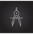 compasses icon vector image