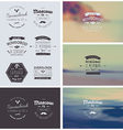6 hand drawn style logos vector image vector image
