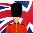 royal british guard vector image vector image