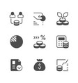set icons investment vector image