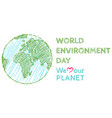 world environment day vector image vector image