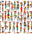 africa girl seamless vector image