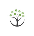 money tree logo icon vector image
