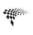 race flag icon design vector image vector image