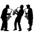 Saxophone Player Silhouette Royalty Free Vector Image