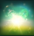 blurred greenish background vector image vector image