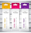 colorful bookmarks with place for text vector image