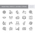 coronavirus virus prevention line icons vector image