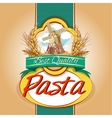 pasta pack label vector image vector image