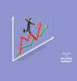 3d isometric flat conceptual vector image vector image