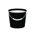 bucket full of water icon vector image