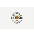 champion trophy cup retro sport bar club cafe logo vector image