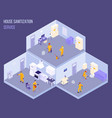 disinfection isometric vector image vector image