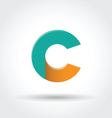 letter c icon vector image