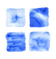 set of watercolor textures on white vector image