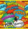 comics speech bubbles seamless pattern vector image