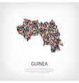 people map country guinea vector image