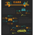 car service repair infographics vector image