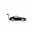 electric car icon simple style vector image