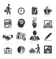 business icons vector image