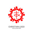 unity believers in jesus christ vector image