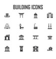 building icons set vector image