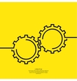 gears symbol vector image vector image