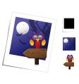 animal scene halloween vector image vector image
