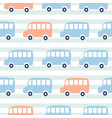 cute buses seamless pattern wallpaper vector image