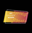 geometric neon modern illuminated banner vector image
