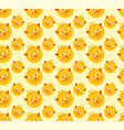 cute cat seamless pattern graphic vector image