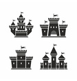 castle icons vector image