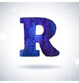 watercolor letter r vector image vector image