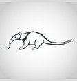 anteater logo icon design vector image