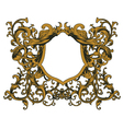 baroque floral ornament vector image vector image