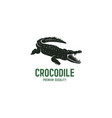 crocodile logo template symbol of alligator vector image