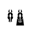 horse head full face icon vector image